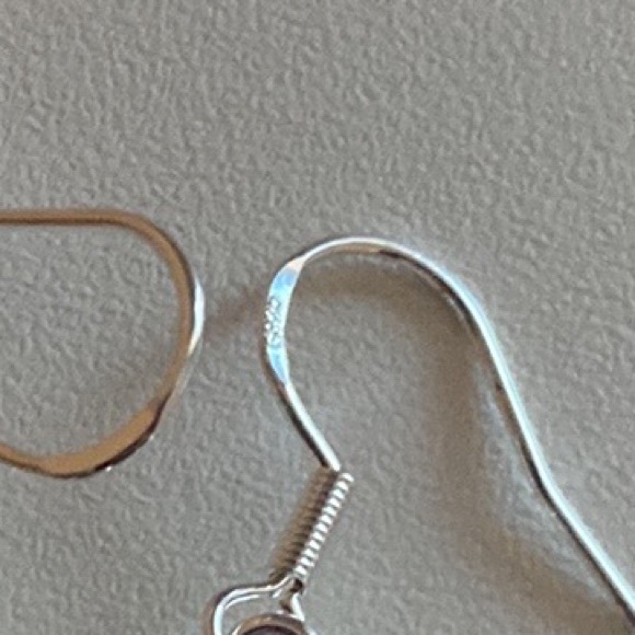 925 Silver tourmaline heart earrings - Picture 7 of 7